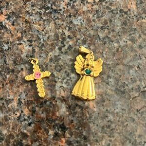 Avon Cross and Angel Pendants